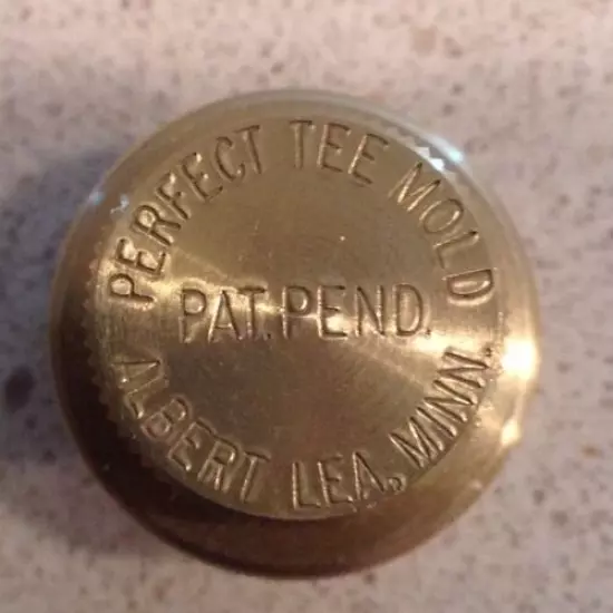 New Vintage Antique Replica "PERFECT TEE MOLD" Golf Ball Brass Sand Ryder Cup