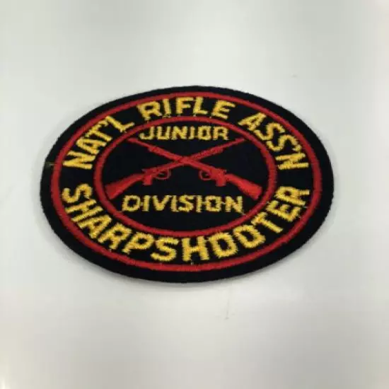 Vintage Wool National Rifle Association NRA Junior Division Sharpshooter Patch 