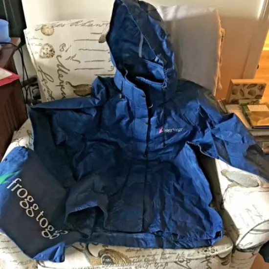 Frogg Toggs Pro Action Rain Jacket Royal Blue Size L/XL New W/Case