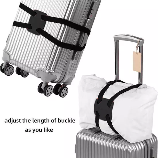 3PCS Travel Luggage Strap Suitcase Belts Elastic Telescopic Bag Belt Suitcase*