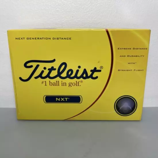 Titleist NXT White Golf Balls. One Dozen (12) New