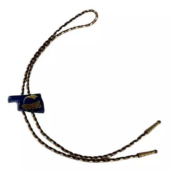 Rattlesnake Rattle & Fang in Oklahoma Resin Bolo Neck Tie Western Cowboy Snake 