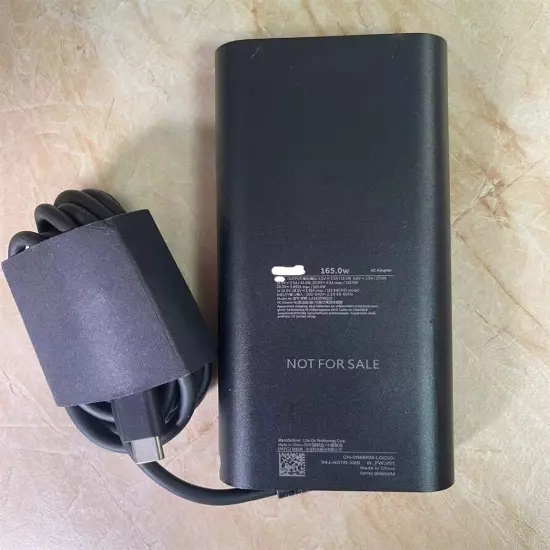 165W USB-C Type-C Adapter Charger Compat. Dell HA165PM210 LA165PM210 M9TG5 N86KM