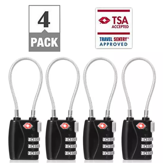 2-5Pack TSA Approved Luggage Locks Padlock for Travel Bag, Suit Case, Lockers