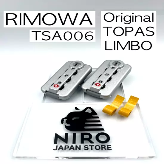 New Rimowa TSA006 [ silver ] Luggage Suitcase Dial Lock Set of 2 Genuine Parts