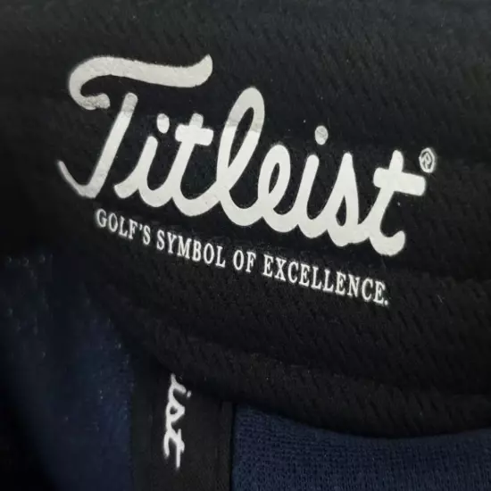 Titleist Pro V1 FJ FootJoy Logo Men's Golf Hat One Size Snapback Cap Navy Blue