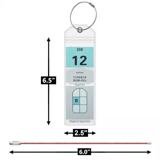 12X! *REUSABLE* Luggage Tag/eTag Holders for Royal Caribbean & Celebrity Cruise