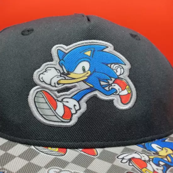 Sonic Hedgehog Hat Snapback Men youth NICE SOLID embroidered