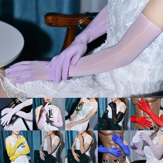 Sheer Seamless Long Gloves Bridal Pantyhose Tights Stockings Mittens Wedding New