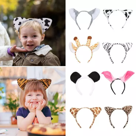 Dog Zebra Cartoon Animals Ears Headband Party Supply Hair Accessories Hair Band