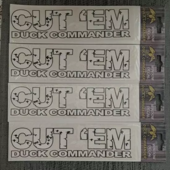 Official Duck Commander Cut 'Em duck commander window decal lot of 4 