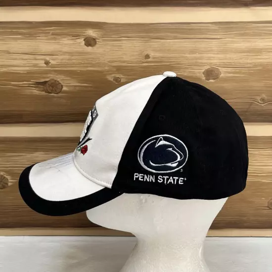 Rose Bowl Game 2009 Fitted Hat Cap White Black Logo Outdoors Casual Adj Mens