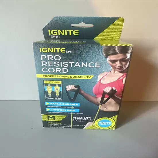 Ignite by SPRI Pro Resistance Cord (Medium Resistance - up to 30 lbs) 