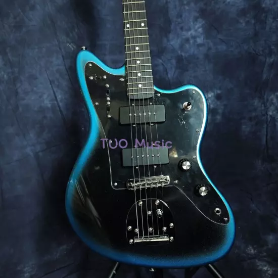 Blue Burst Professional II Jazzmaster Electric Guitar Solid Body 2P90 Pickups