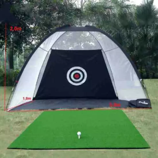 2m Golf Driving Cage Practice Net Outdoor Indoor Golf Hitting Net Training Aids