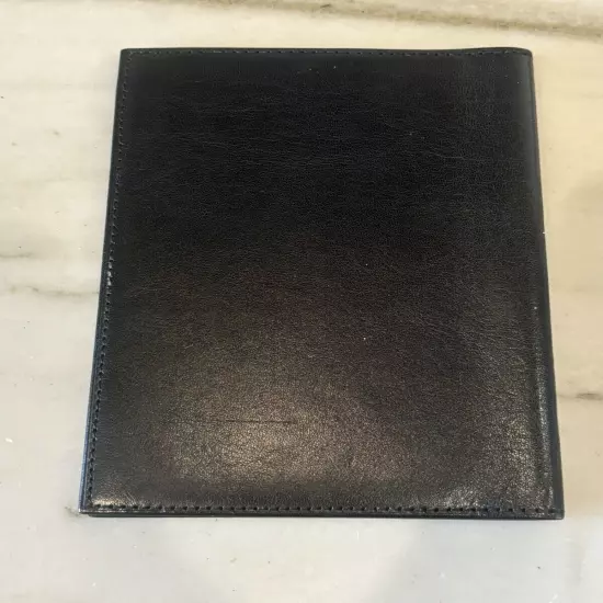 BOSCA 1911 Black Old Leather Travel Passport Holder Men Women