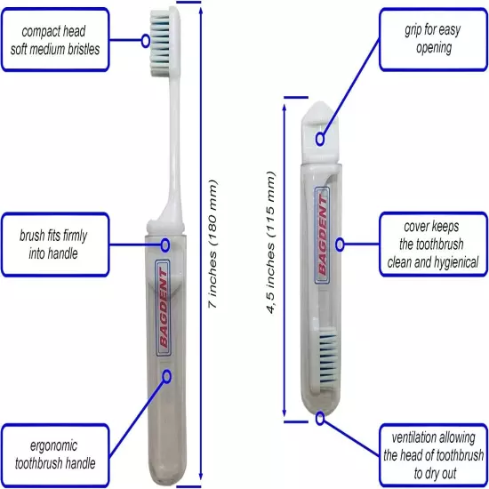 Travel Toothbrush Set and Containers First Aid Kit Cabin Luggage Lowcost EasyJet