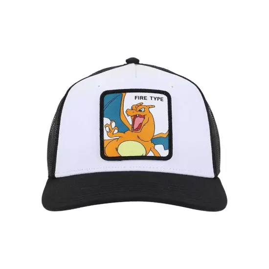 Pokemon Charizard Fire Type Contrast Trucker Hat, One Size