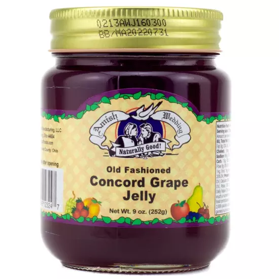 Amish Wedding Concord Grape Jelly 9oz BB Dec 2025