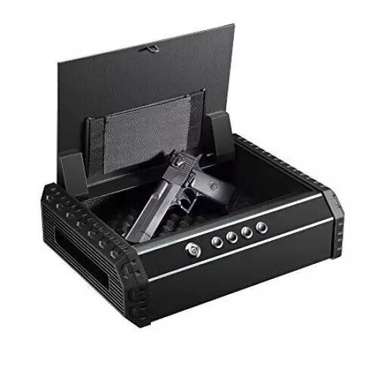 Champs Pistol Safe, Quick Access Gun Safe with 4 Digits Combination Code