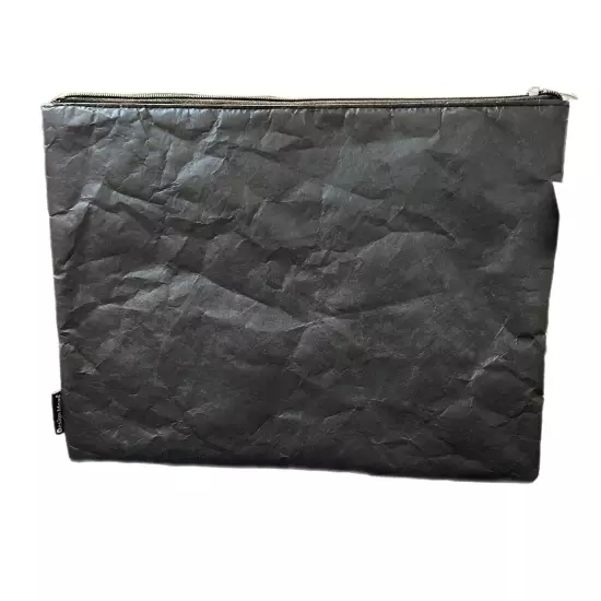 Design Ideas Foliage Pouch Padded NWT Hold Everything Black Zip 15x11 IPad Case