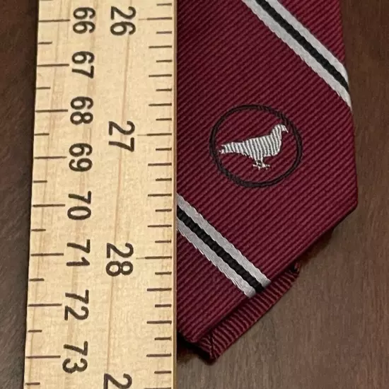 Brooklyn Industries Burgundy Hand Made 100% Silk Men’s Neck Tie Made In China