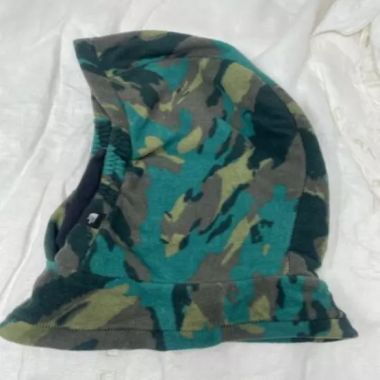 The North Face Whimzy Pow Hood Camo Fleece Face Hood Hat Winter Ski S/M New