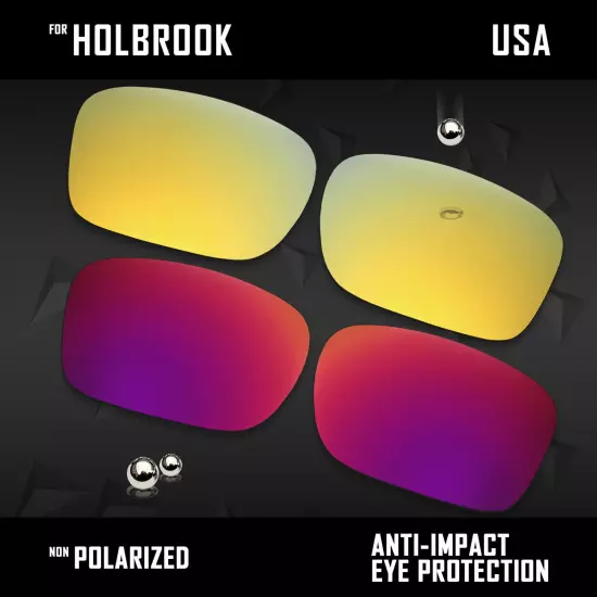 Anti Scratch Polarized Replacement Lenses for-Oakley Holbrook OO9102 Options