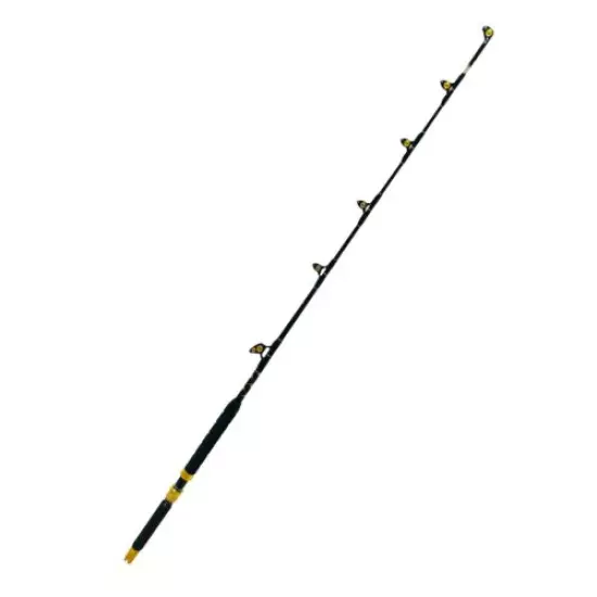 EatMyTackle Roller Guide Saltwater Fishing Rod | Blue Marlin Tournament Edition 