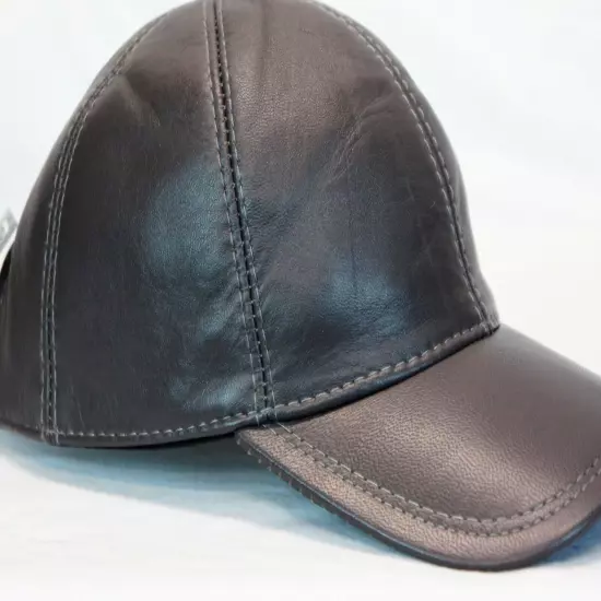 New 100% Real Genuine Lambskin Leather Baseball Cap Hat Sports Visor 40 COLORS