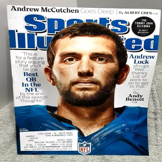 Sports Illustrated September 8 2014 Andrew Luck Colts Andrew McCutchen magazine