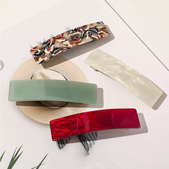 Acetate Resin Geometric Barrette Vintage Hair Clip Hair Claw Hair Accessories *