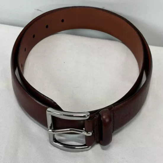 Polo Ralph Lauren Italian Leather Belt Sz 34 Men’s Caramel Brown 