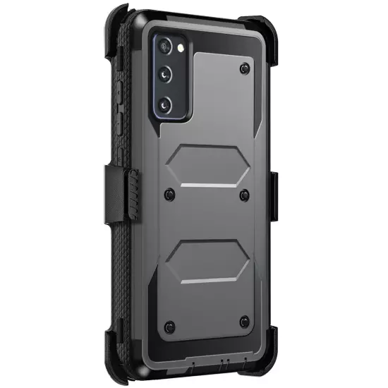 For Samsung Galaxy S20 FE 5G Shockproof Phone Case Cover w/ Belt Clip Holster