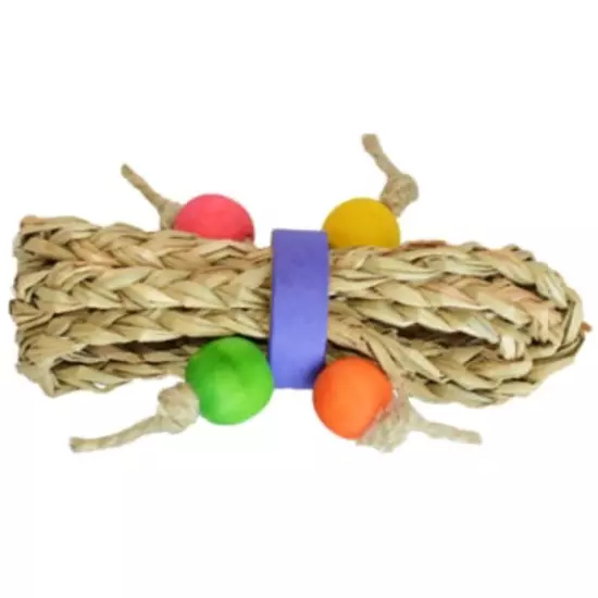 Mini Seagrass Tumbler Bird Foot Toy Medium Size Bird Toy, Shreddable Parrot Toy,