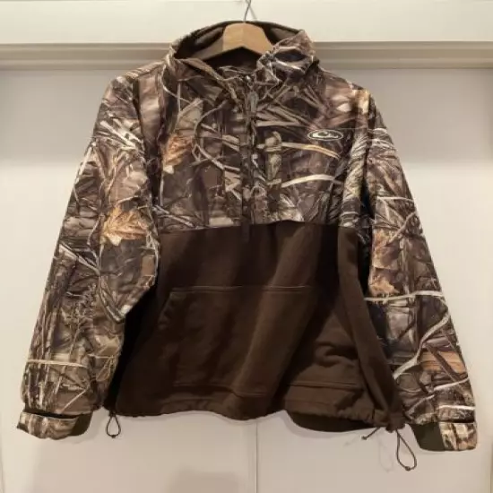 DRAKE Waterfowl Systems REAL TREE Camo 1/4 Zip Pull Over Hunting Jacket XL