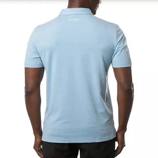 NEW NWT Men's Travis Mathew Heater Polo XXL /2XL Light Blue