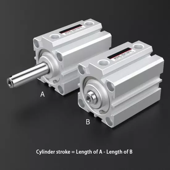 SDA32 Double Acting Pneumatic Cylinder Without Magnet SDA32X5 X10 X15 X20-X100