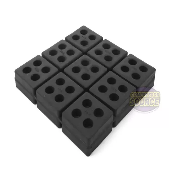 2 Pack ﻿﻿Anti Vibration Pad Isolation Dampener All Rubber Heavy Duty ﻿6x6x3/4"