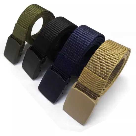 Fashion Outdoor Military Tactical Polyester Waistband Canvas Web Belt