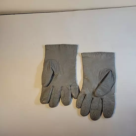 Womens Faux Leather Drivibg Gloves / Winter Gloves Size M