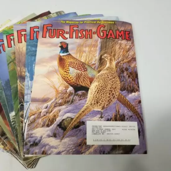 Vintage Fur Fish Game Magazine All 12 Issues of 2006 Articles Advertising Decor