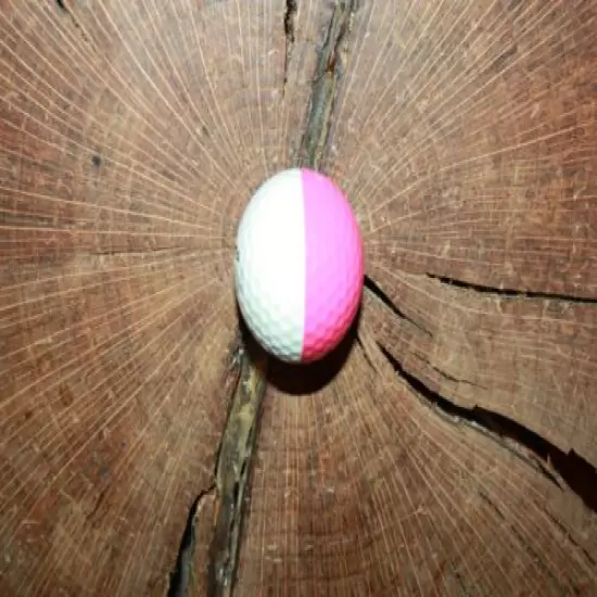 VINTAGE PINK AND WHITE PING EYE PROMOTIONAL GOLF BALL 