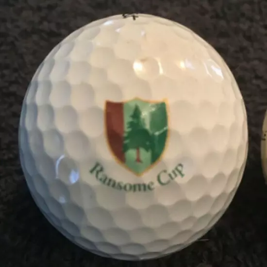 2 RAREST LOGO BALLS EVER LISTED, PERIOD. PINE VALLEY WALKER CUP / RANSOME CUP