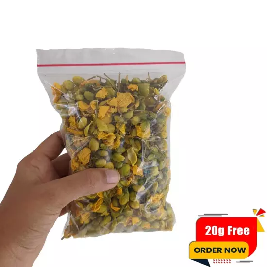 Dried Ranawara Flower Tea Ceylon Herbal Natural Organic Cassia Auriculate Avaram