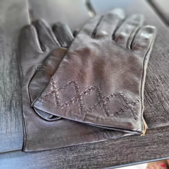 Nordstrom Leather Gloves (Size S)