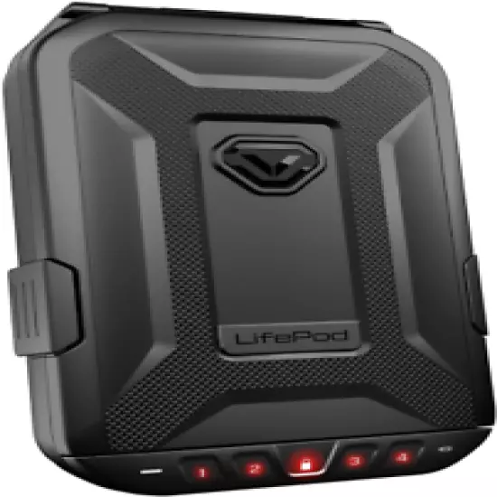 LifePod Secure Waterproof Travel Case Rugged Electronic Lock Box Backlit Keypad