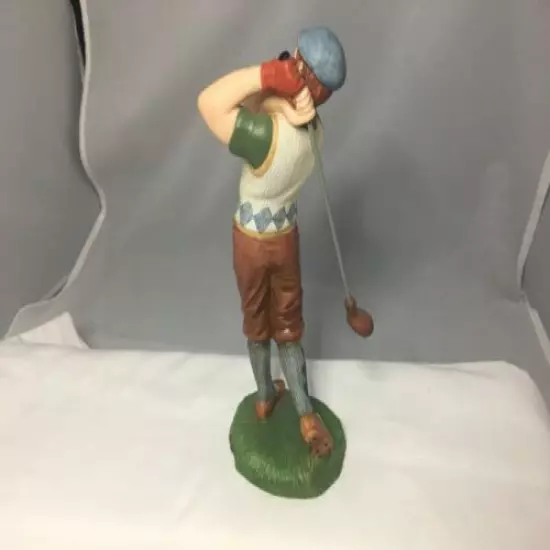 Golfer Figurine Titled "Hole In One" Home Interiors Vintage Clothing 14003-99 