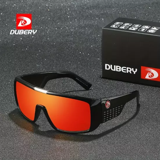 DUBERY Large Frame Sport Sunglasses Men Oversize Cycling Windproof Goggles New 