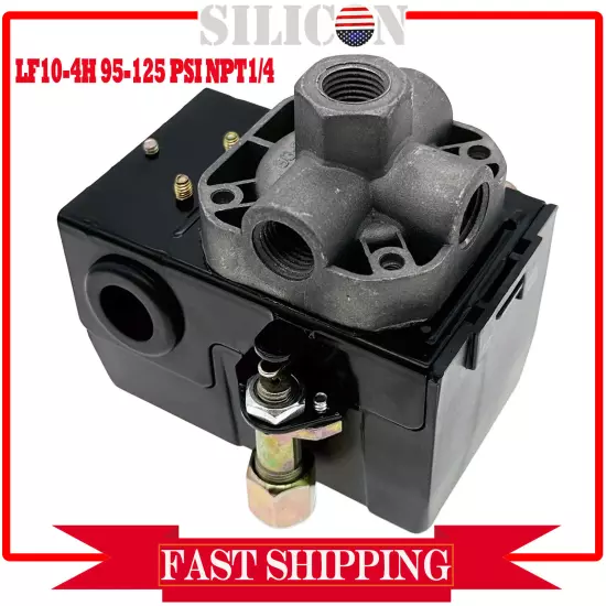 Air Compressor Pressure Switch 95 psi on / 125 psi off 120 volt / 220 volt